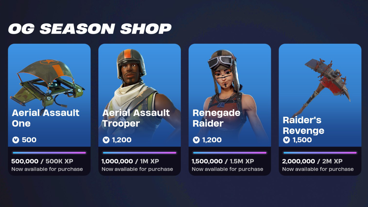 Изображение для Fortnite: как разблокировать сезонный магазин OG за 2 минуты
