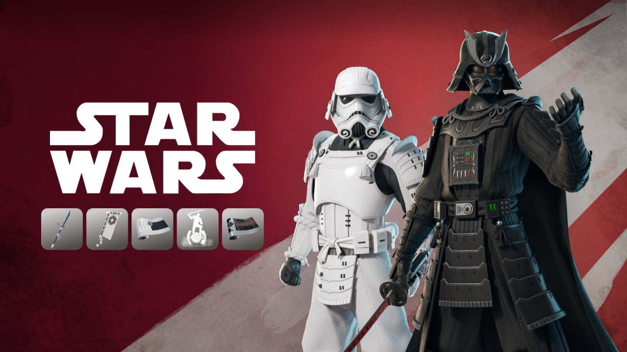 Изображение для Fortnite x Star Wars: Samurai Outfits Revealed, доступно сегодня вечером