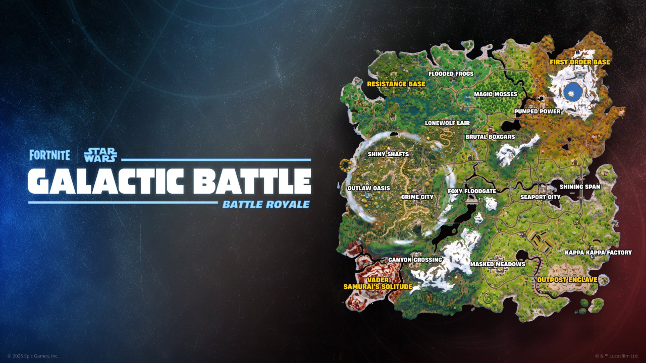 Изображение для Fortnite Galactic Battle: раскрыта новая карта